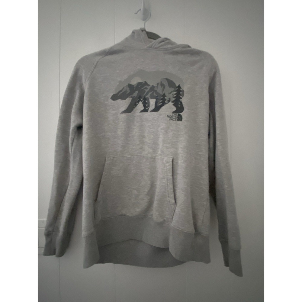The North Face Women's Small Rare Yosemite Bear Hoodie Heather Gray
